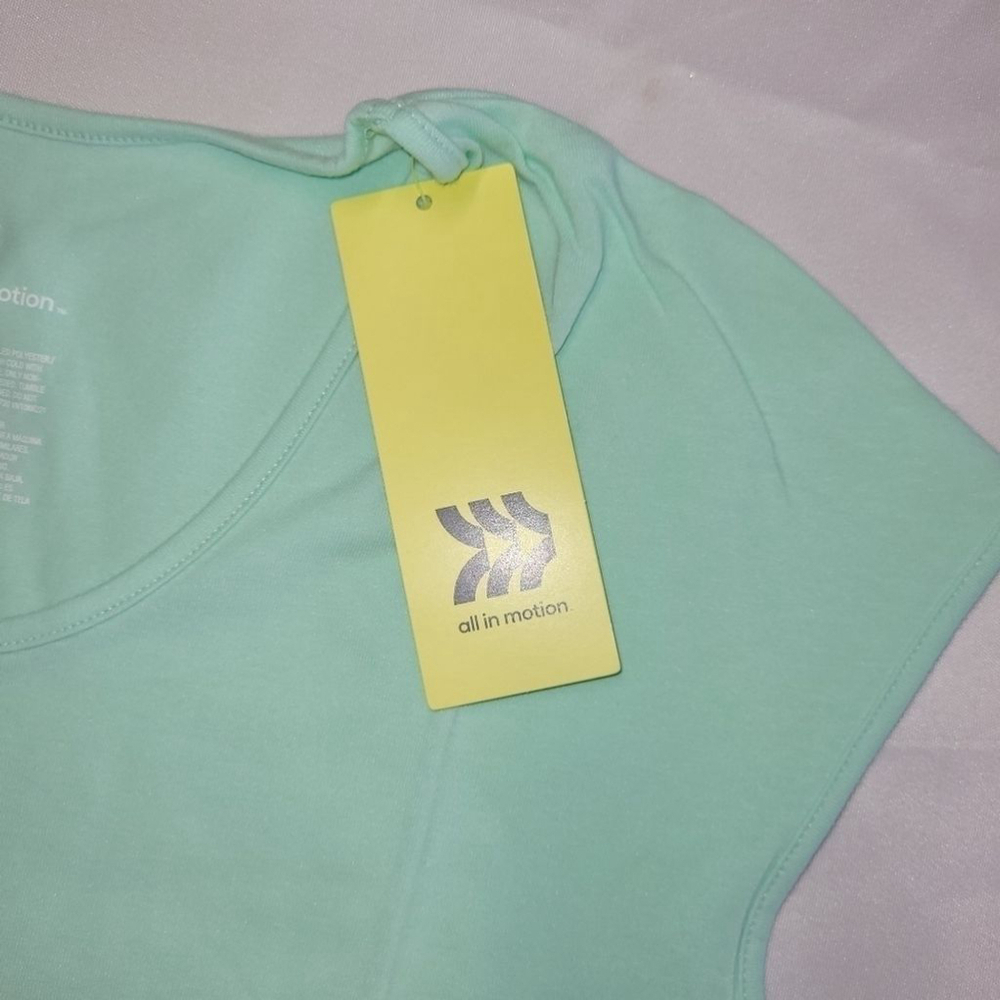 ALL In Motion Women's Mint Green Cap Sleeve T-Shirt - Picture 3 of 4